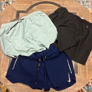 Nike Men's Athletic Shorts - Black, blue and Light Gray